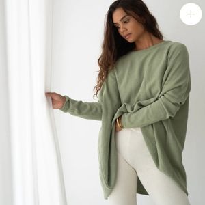Soft green knit sweater by Avy & Co.